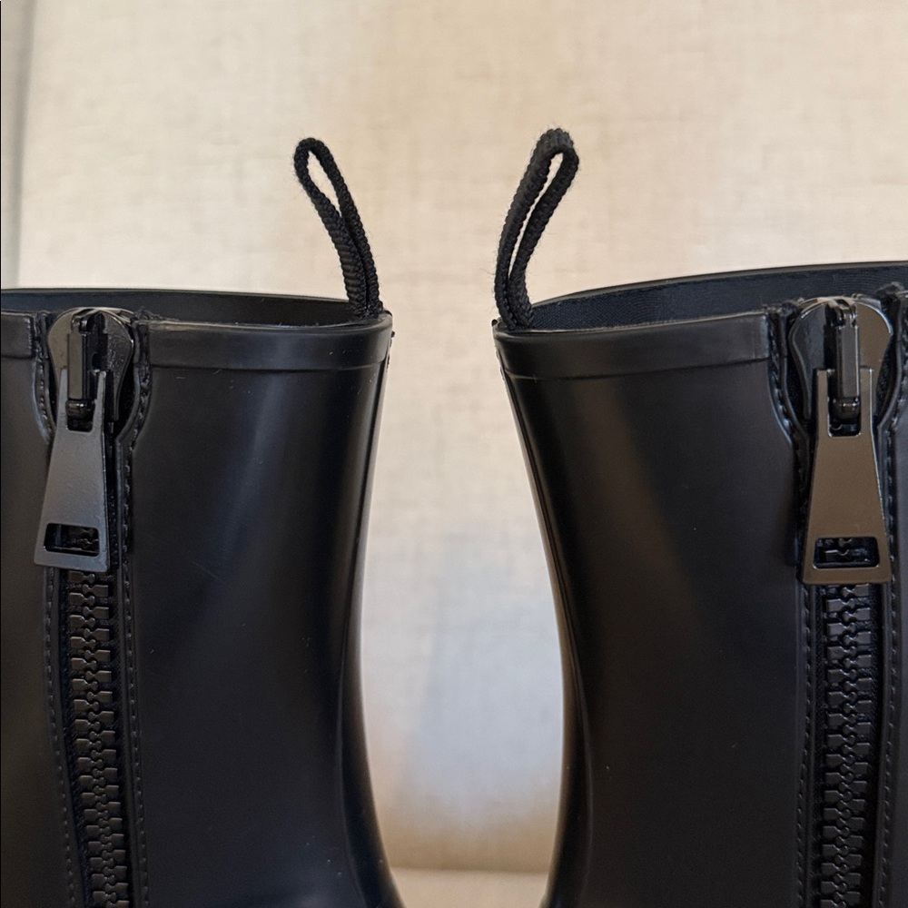 Moncler Black Loftgrip Rain Boots - Picture 13 of 13